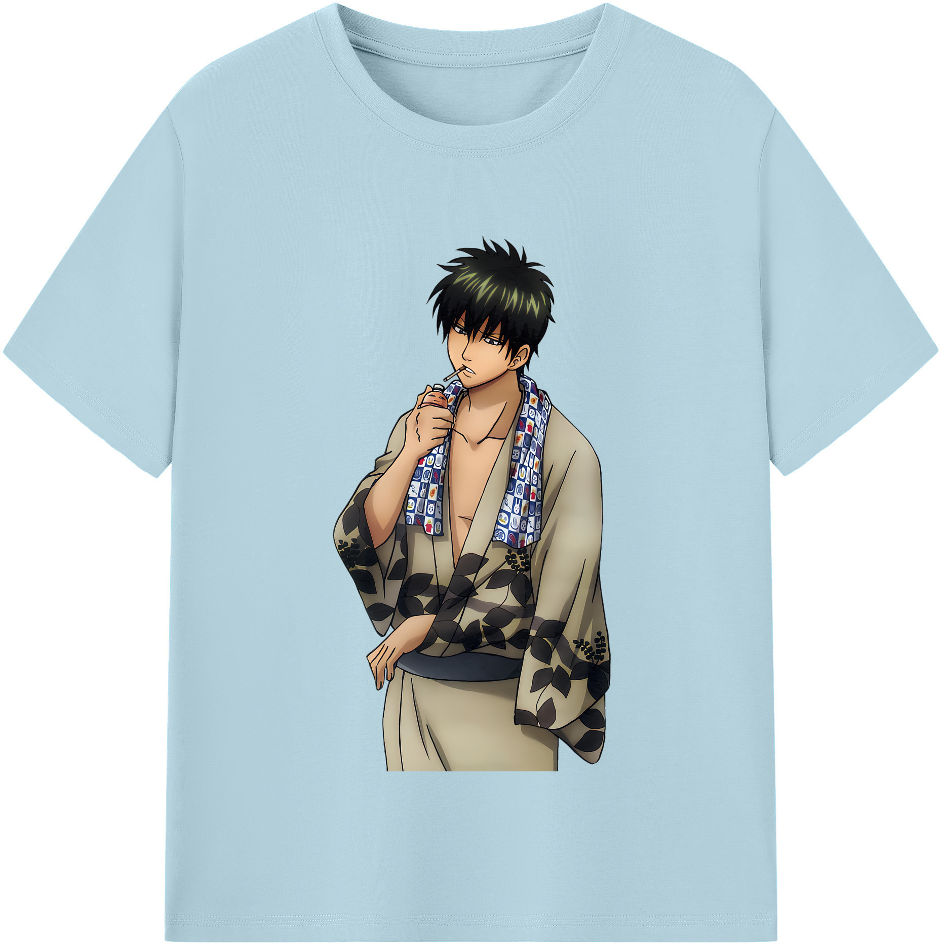（画像用） ぎんたま 坂田銀時（さかたぎんとき） 神楽 志村新八（しむら しんぱち） GINTAMA Sakata Gintoki Kagura Shimura Shinpachi 綿100％半袖Tシャツ（フロントプリント）